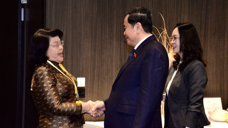 Chủ tịch Quốc hội Trần Thanh Mẫn gặp Chủ tịch Quốc hội Campuchia tại Geneva